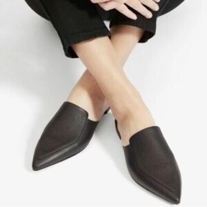 Everlane Black Leather Mules